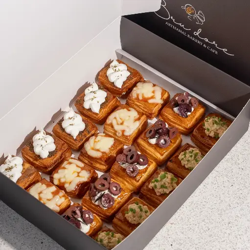 ﻿SAVORY DANISH BOX (mini-square)﻿